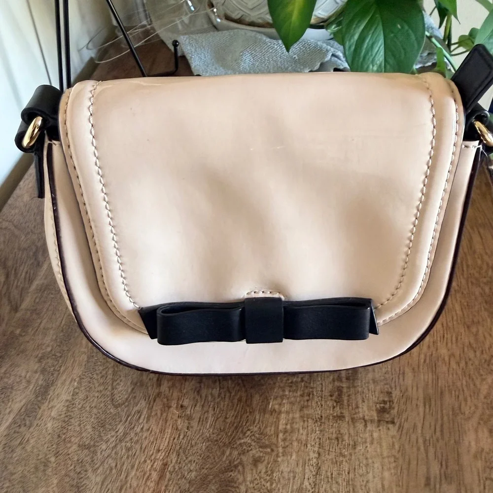 Kate Spade Chelsea Park Jade Crossbody Patent Leather Bow Preppy Mod Coquette